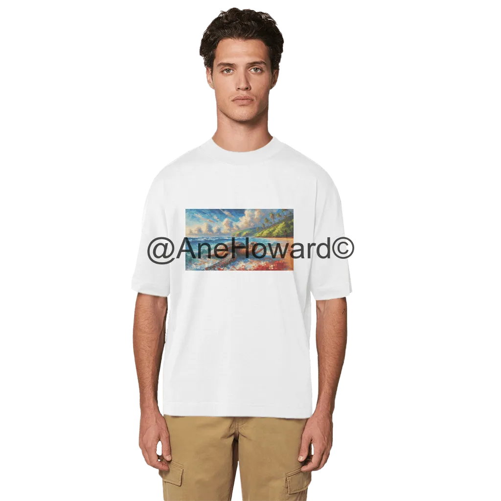 Aloha Sea Turtle Sea Turtle Organic Cotton Oversized T-Shirt