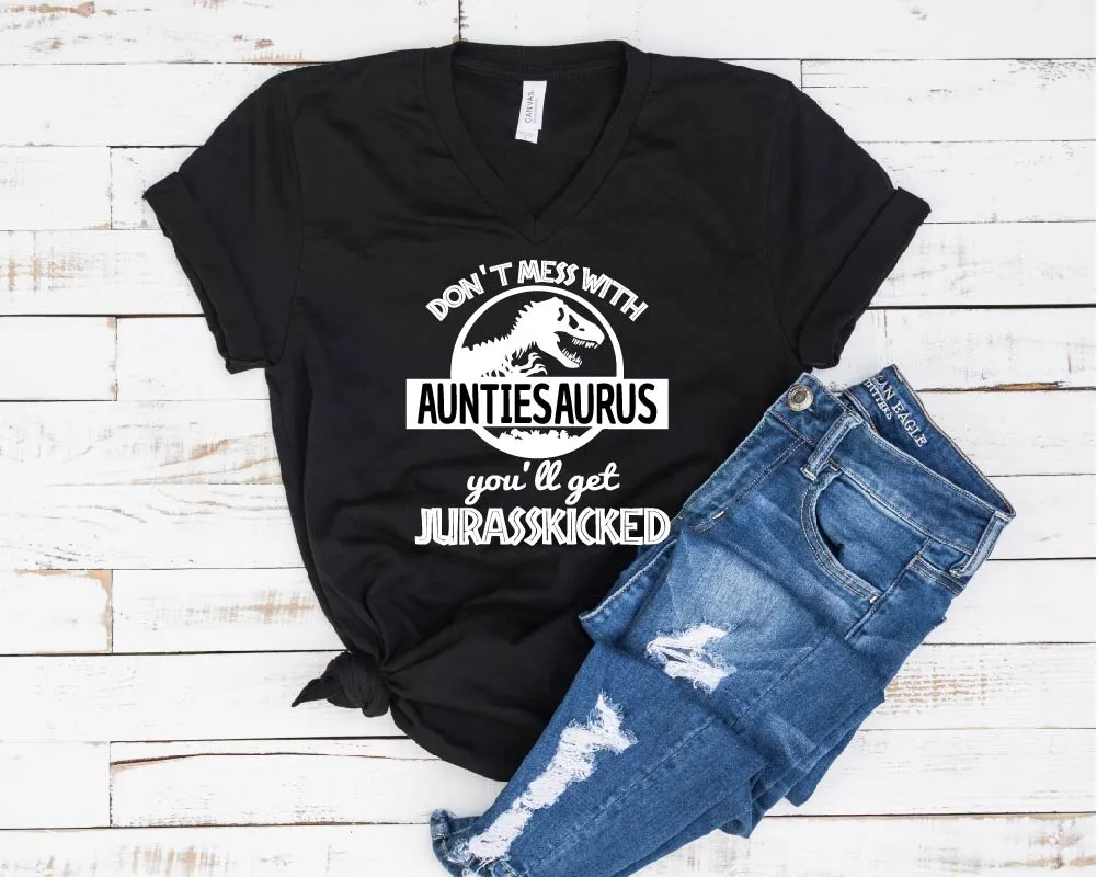 Dont Mess With Auntie Saurus Shirt