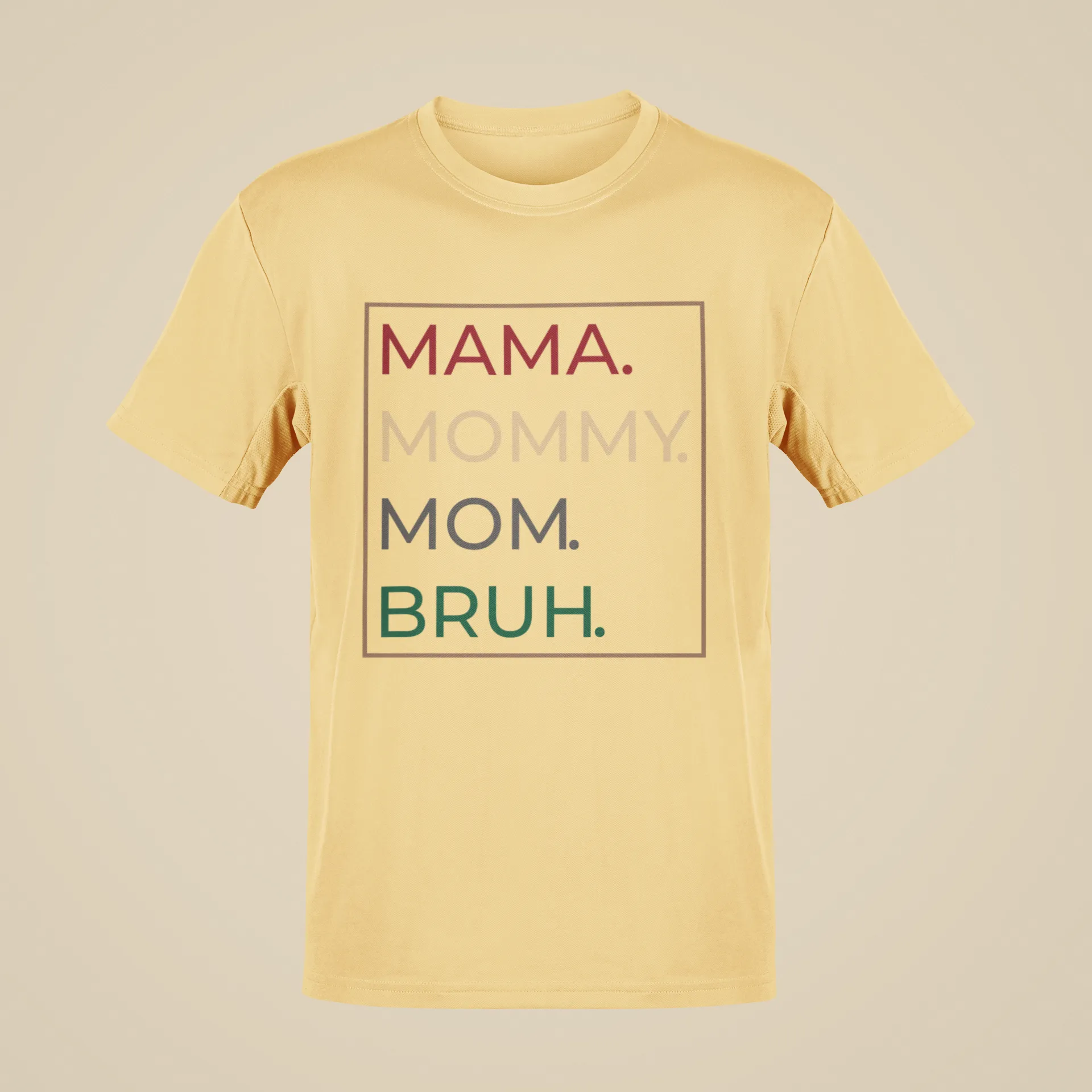 Mama, Mommy, Mom, Bruh Short Sleeve T-Shirt