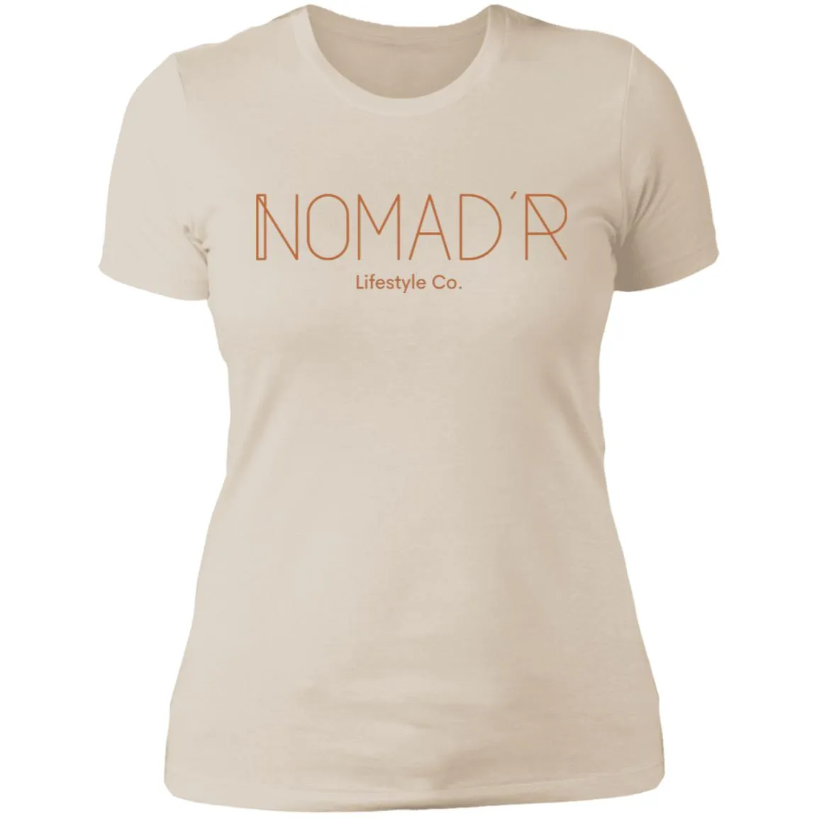 "NOMAD'R- ORANGE" Ladies' Boyfriend T-Shirt