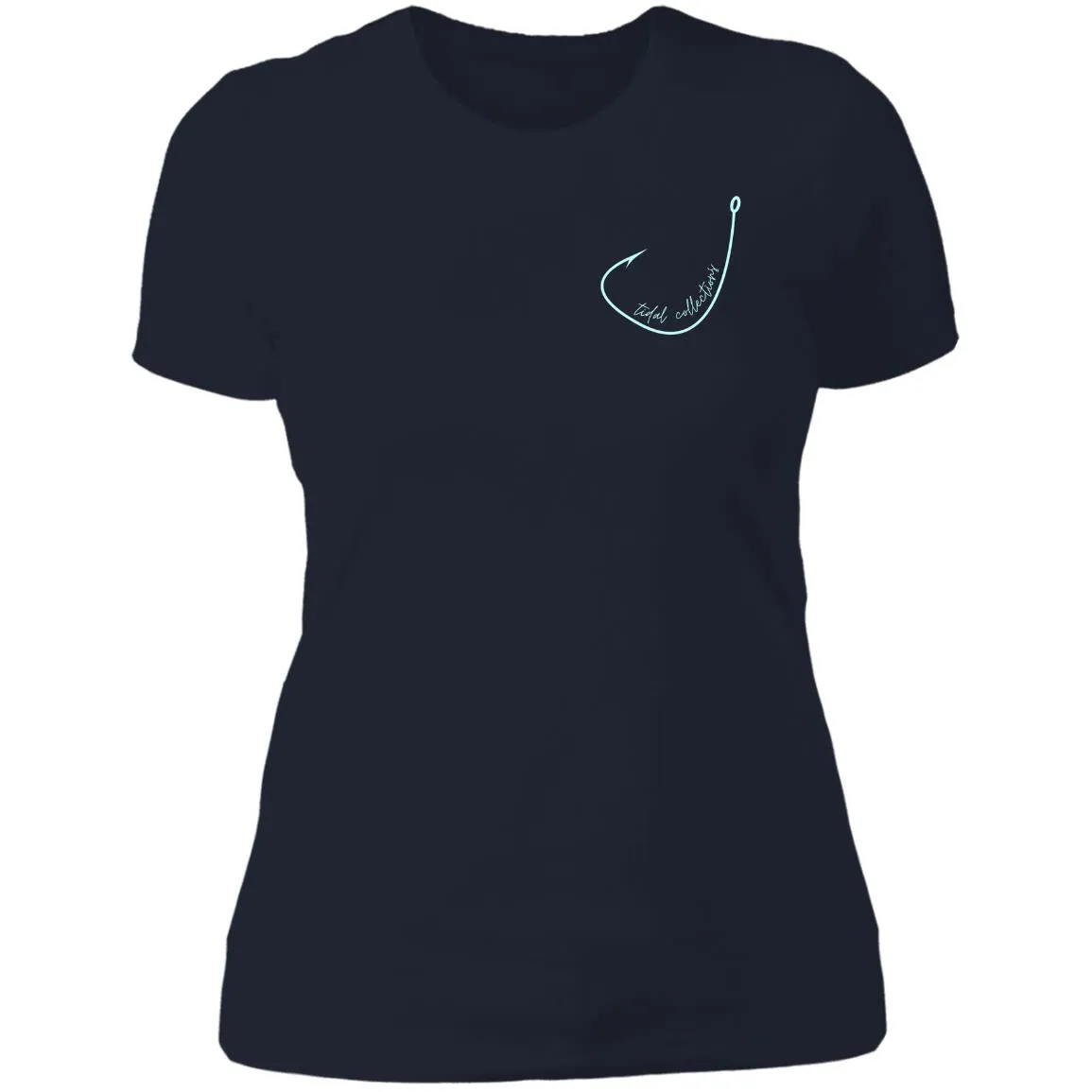 "Small Hook- AQUA" Ladies' Boyfriend T-Shirt