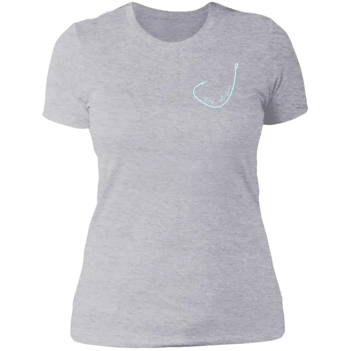 "Small Hook- AQUA" Ladies' Boyfriend T-Shirt