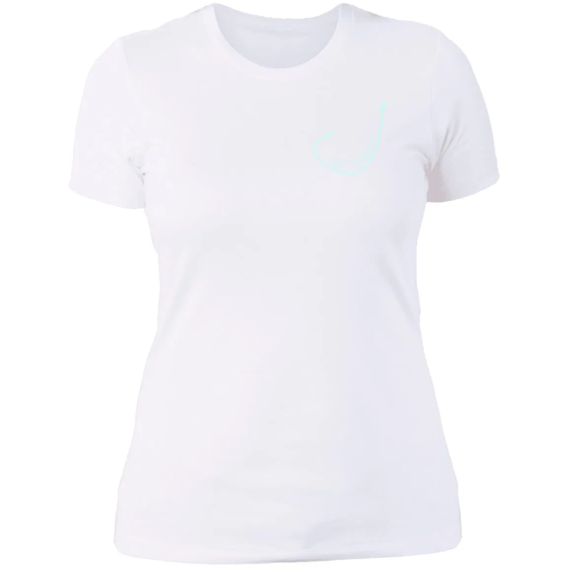 "Small Hook- AQUA" Ladies' Boyfriend T-Shirt